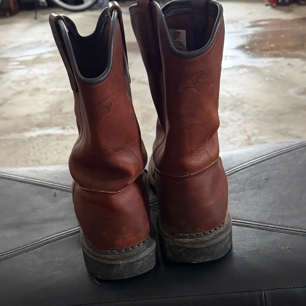 Men's Brown Leather Red Wing Boots